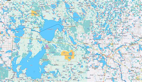 Map Of Northern Mn Lakes