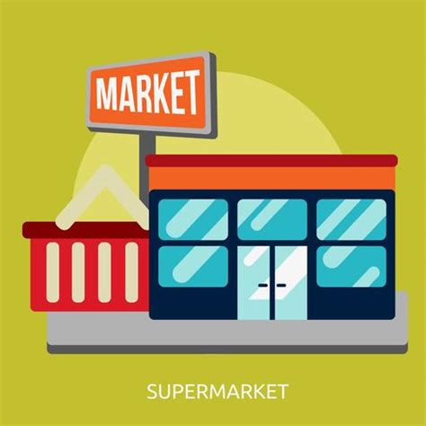 Supermarket Conceptual illustration Design 474379 Vector Art at Vecteezy