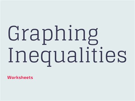 Get Your Students Graphing Inequalities with These Top Worksheets ...