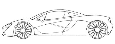 Mclaren P1 Coloring Page | Coloringpagez.com Cars Coloring Pages, Adult ...