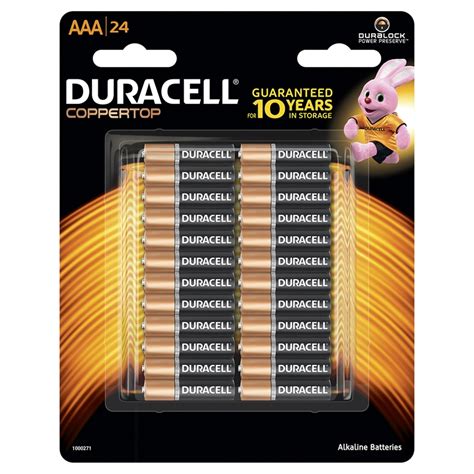 Duracell AAA Batteries - 24 Pack | Bunnings Warehouse