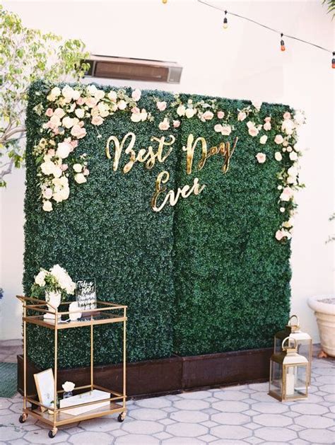 Green Wedding Backdrop