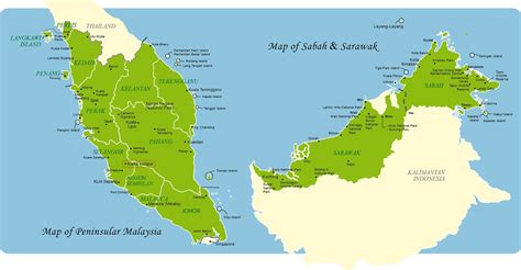 Malaysia consists of two parts: East and West or Peninsular