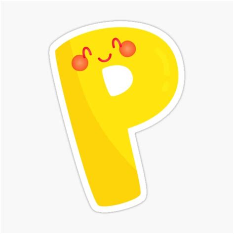 "P Emoji. " Sticker for Sale by KayzekFashion | Redbubble