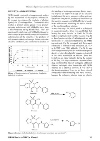 Spectroscopic and Colorimetric Determination of Meloxicam, Lornoxicam, Tenoxicam in Drugs | PDF