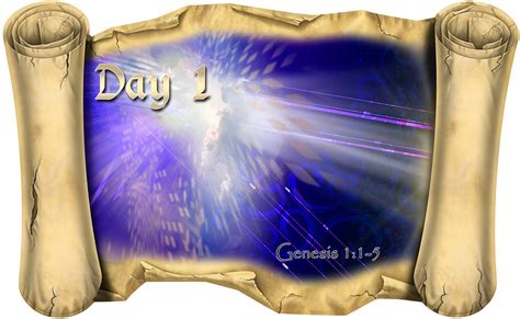 Creation Story Day 1 - Bible Scroll - Wacky World Studios - Do-It ...