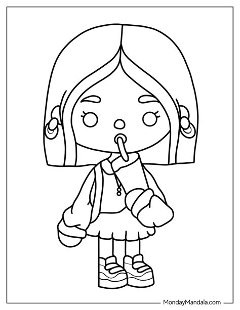 24 Toca Boca Coloring Pages (Free PDF Printables)