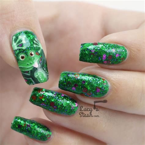 Cheeky Frog Nail Art Design feat. Femme Fatale Noble Garden - Lucy's Stash