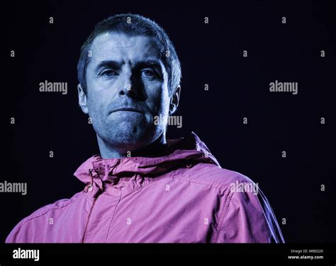 Liam Gallagher playing live at Leeds Arena Stock Photo - Alamy