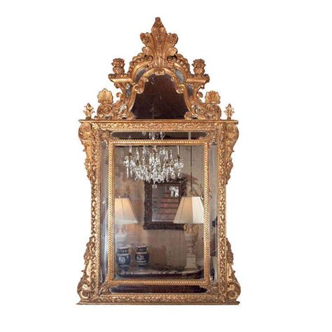 Large-Scale Ornate Gilt Mirror For Sale at 1stDibs