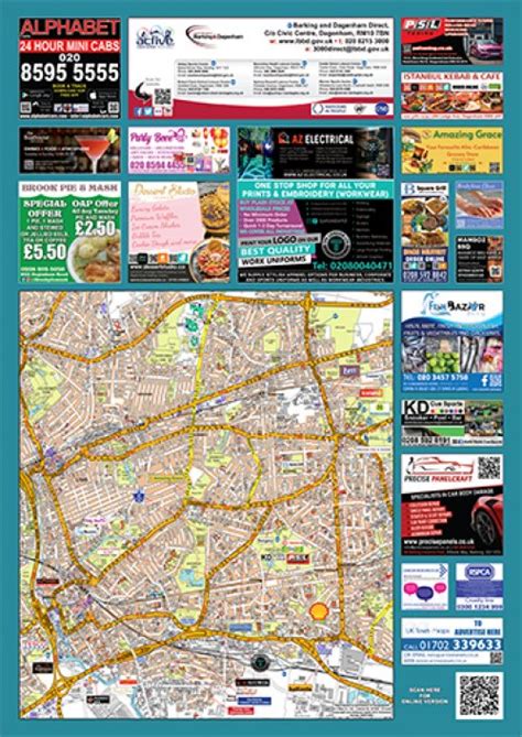 Barking & Dagenham Sited Map : UK Town Maps