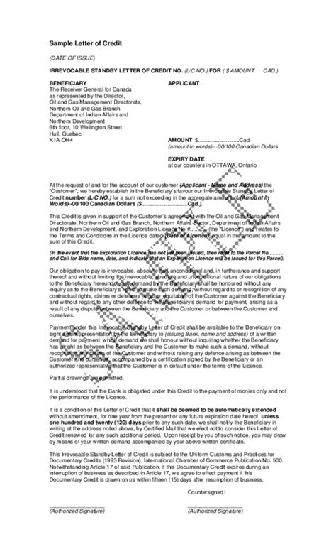 Formidable Tips About Letter Of Credit With Example Sample Resume For ...