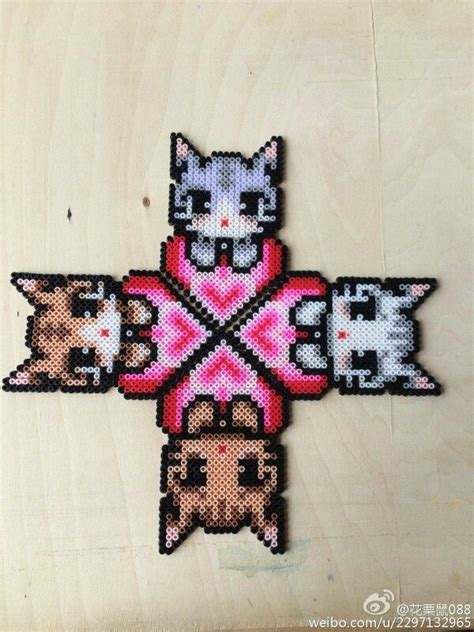 cats perler bead | Perler bead art, Perler beads, Perler bead patterns