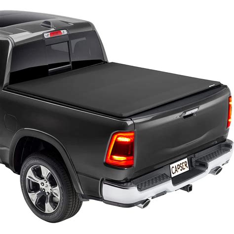 Buy CAPSER 6.4FT Soft Quad Fold Truck Bed Tonneau Cover Fits 2002-2023 Dodge Ram 1500 (Classic ...