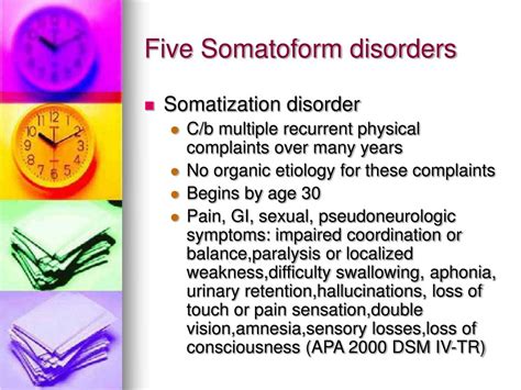 PPT - Somatoform Disorders PowerPoint Presentation, free download - ID ...