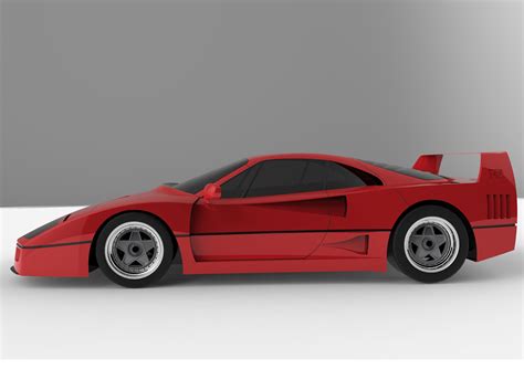 Ferrari F40 on Behance