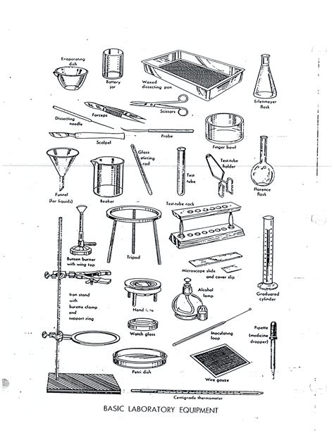 Lab Equipment Identification Activity