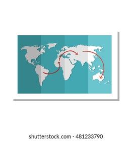 World Earth Map: vector de stock (libre de regalías) 481233790 | Shutterstock