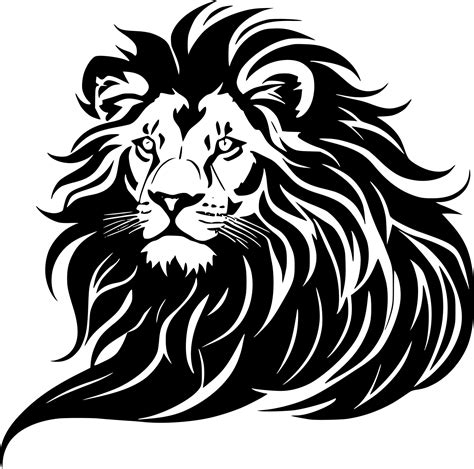 black lion cartoon 21817505 Vector Art at Vecteezy