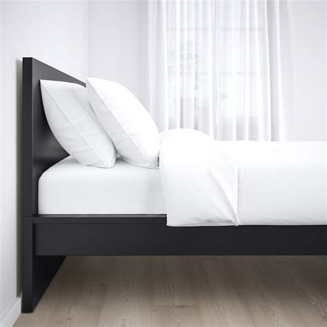 MALM bedroom furniture, set of 4, black-brown, 160x200 cm - IKEA