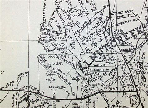 Walnut Creek CA (Jan 1956) | Map by Thomas Brothers Maps. | Flickr