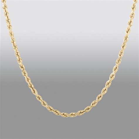 10k Yellow Gold 20"" Rope Chain | Shop Your Way: Online Shopping & Earn Points on Tools ...