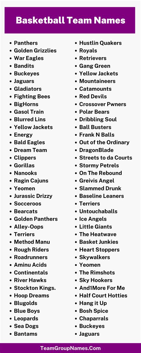 550+ Basketball Team Names Ideas For Your Squad