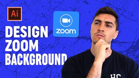 How to design a CREATIVE zoom background in Illustrator | Background ...