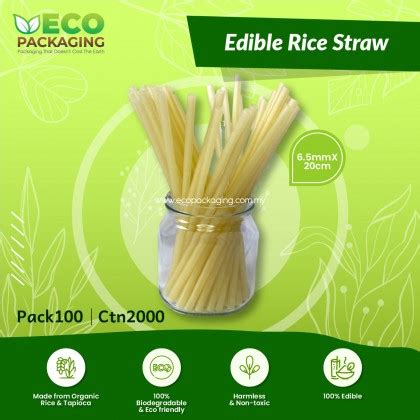 Edible Rice Straw 6.5mmX20cm