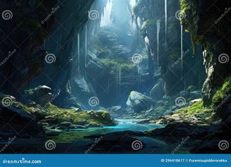 Magnificent Karst Landscape with Caves Stock Illustration - Illustration of tone, daniel: 296418617