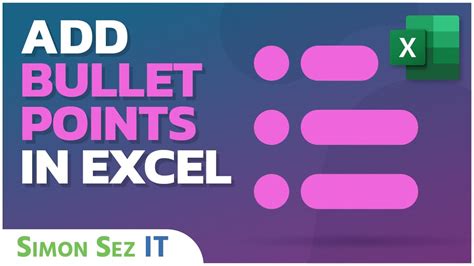 How To Add Bullet Points In Excel Sheet - Templates Sample Printables