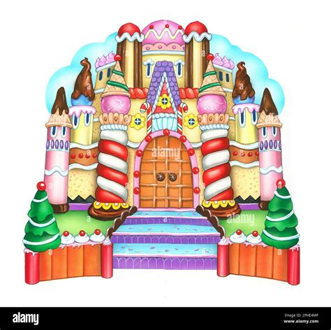 Christmas-Candy castle with sweets Stock Photo - Alamy