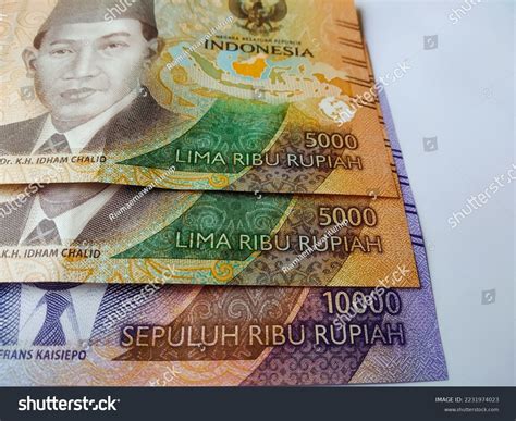 Some Indonesian Rupiah Currency Notes Denominations Stock Photo ...