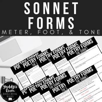 Shakespearean and Petrarchan Sonnets: Meter, Scansion, and Tone by Yaddy's Room