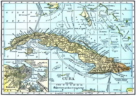 Large detailed old map of Cuba. Cuba large detailed old map | Vidiani.com | Maps of all ...