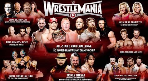 WWE WRESTLE MANIA: WWE Wrestlemania 31 matches list, date, location, venue