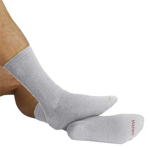 Hanes - Hanes Men's Grey Cushion Crew Socks 6-Pack, Style 185/6 ...