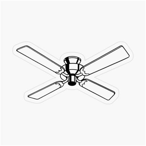 Hipster retro metal ceiling fan print sticker. Retro Ceiling Fans, Metal Ceiling, Transparent ...