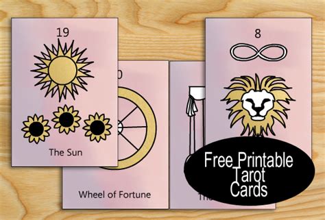 Free Printable Tarot Cards