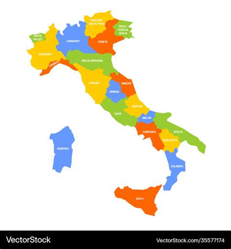 Italy Map Regions Royalty Free Vector Image VectorStock, 59% OFF