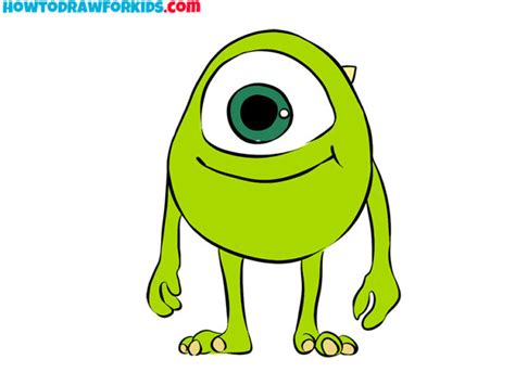 Mike Wazowski Easy Drawing