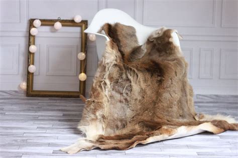 ON SALE Real Natural Deer Hide | deer Rug | Deer Skin | Throw ...