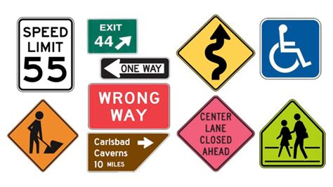 Road Sign Colors - DMV Test Questions for Your Permit