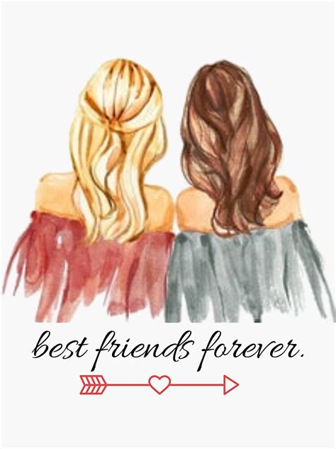 "Best Friends" Sticker for Sale by zerz6006 | Redbubble