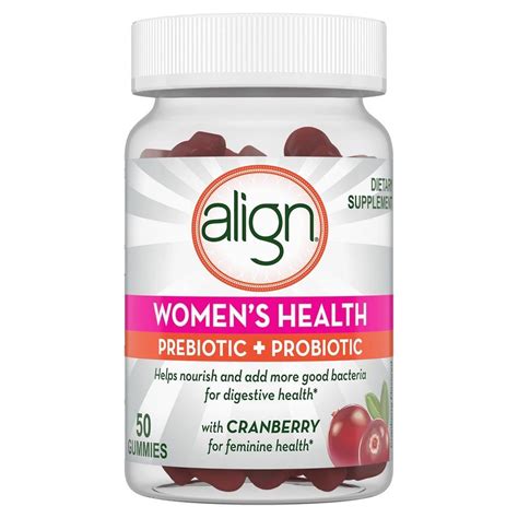 Align Women's Health Cranberry Pre+Probiotic Gummies - 50ct | Coconut ...