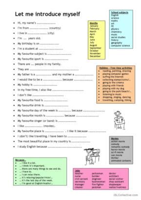 Worksheet For Spoken English - Worksheets For Kindergarten
