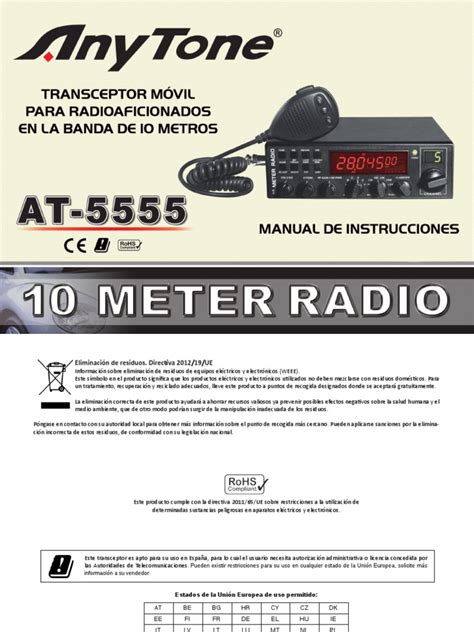 Anytone 5555 Manual 2 | PDF | Modulación de frecuencia | Altoparlante