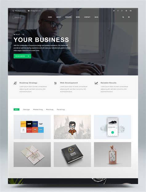 Creative HTML Website Template | Website template, Wordpress website design, Html website templates