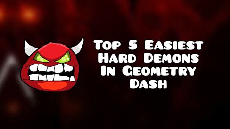 Top 5 EASIEST Hard Demons in Geometry Dash 2023 - YouTube