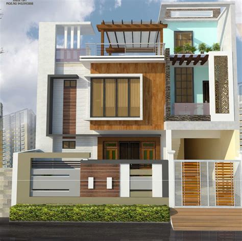 Best 60 Modern House Front Facade Design Exterior Wall regarding ...